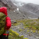 hiking-raining