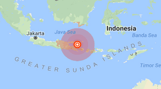 earthquake bali indonesia