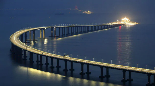 world’s longest sea-crossing bridge