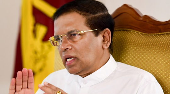 President Maithripala Sirisena