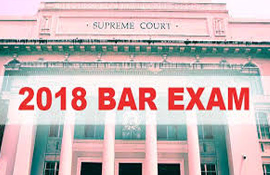 2018 BAR EXAM