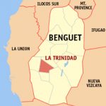 La Trinidad Benguet map