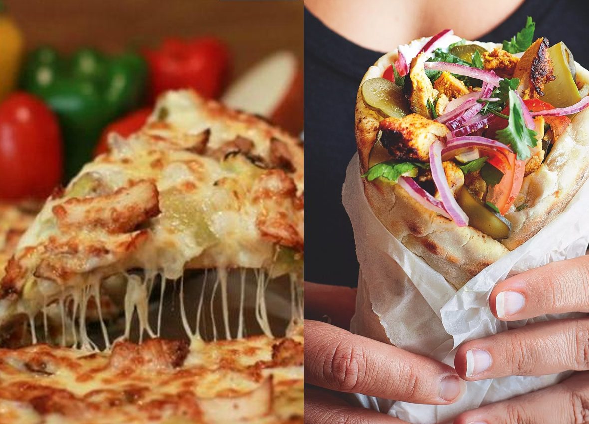 Pizza and Shawarma