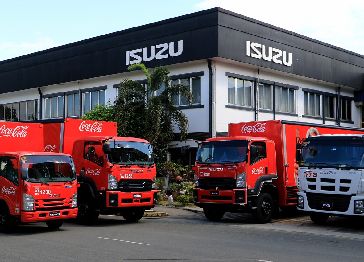 COCA-COLA AND ISUZU PARTNER