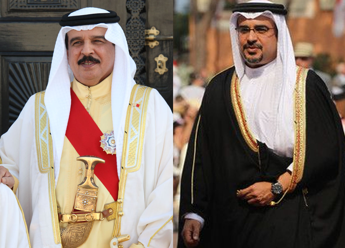 BAHRAINI KING AT CROWN PRINCE