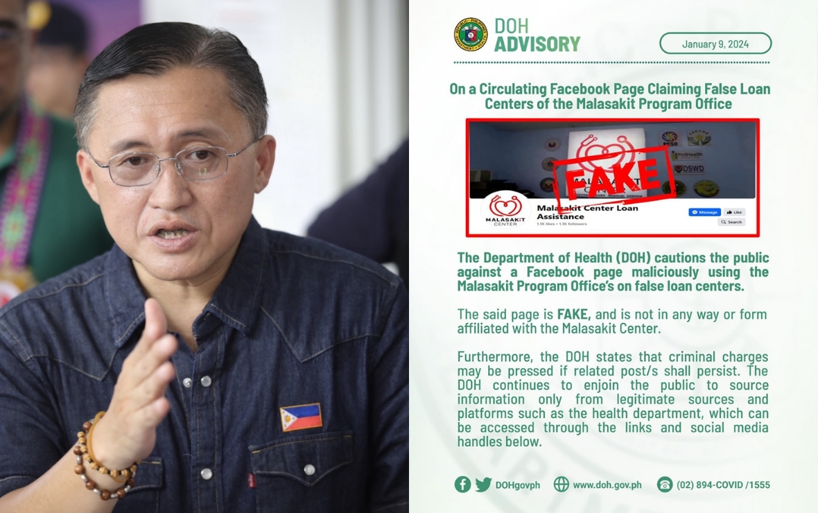 BONG GO URGES VIGILANCE AGAINST FAKE LOAN AID POSTS Malasakit Center