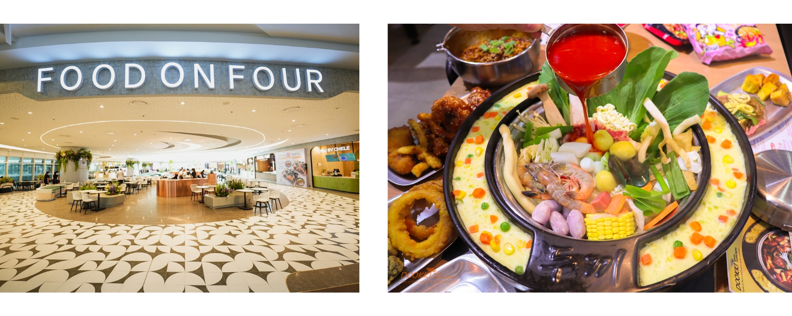 Discover a wide array of dining options at the SM Aura’s Food on Four, or enjoy a Korean Topokki feast at Dookki, located at SM City North EDSA, The Annex, 3rd Level. 